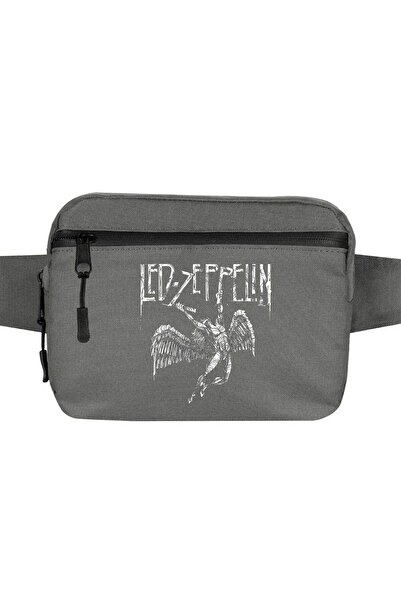 CrowsGate حقيبة يد ليد زيبلين فيلينج أنجل باللون الرمادي