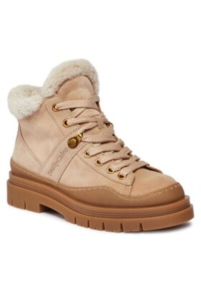 See By Chloe Γυναικεία μποτάκια αστραγάλου μπεζ SEEBYCHLOE-SB41082A 112