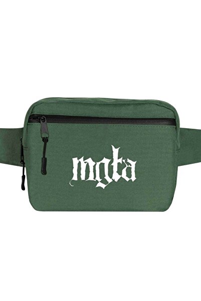 CrowsGate Geantă de talie cu logo Mgla Culoare verde