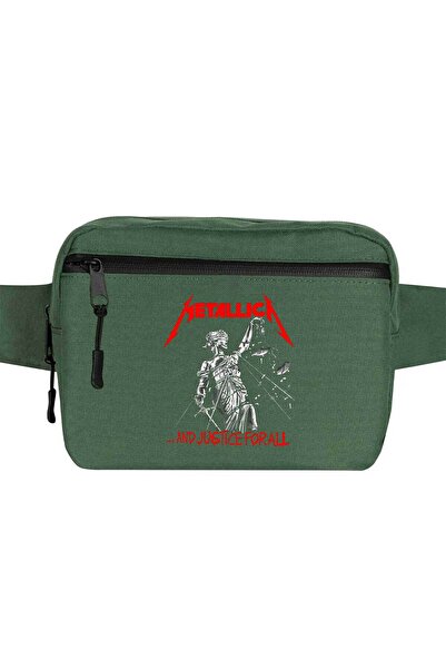 CrowsGate Geantă Metallica și Justice For All Culoare verde