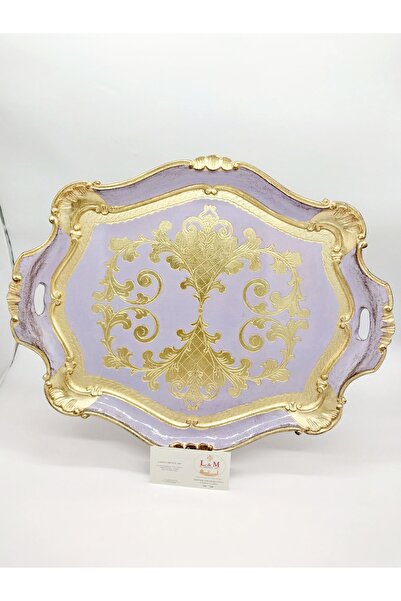 L&M FLORENCE ART L&M Italian Lana Lilla Wooden Tray