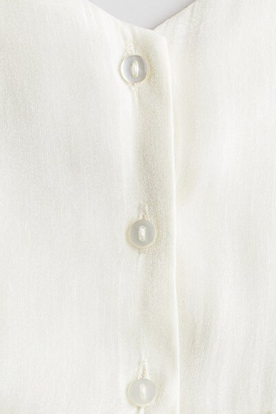 H&M Fiyonk Detaylı Organza Elbise