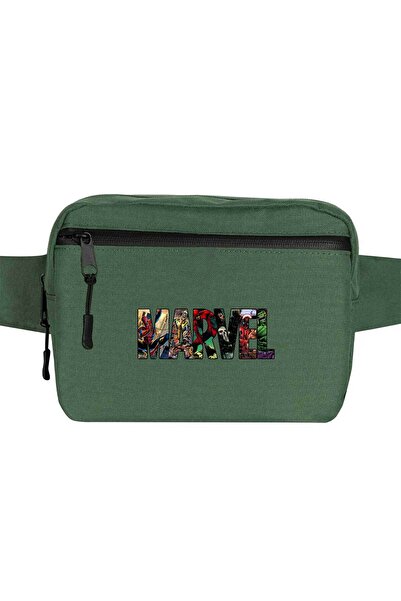 CrowsGate Geantă de talie Marvel Heroes In Post 2, culoare verde