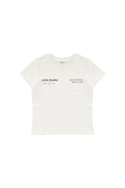 lethestudios Uită la Crop Top tip tricou pentru bebeluși cu imprimeu