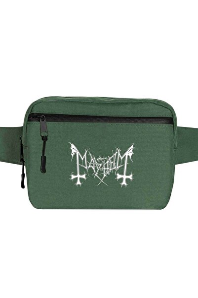 CrowsGate Geantă de talie cu logo Mayhem Culoare verde