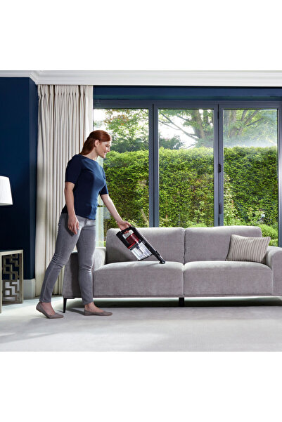 Shark Upright vacuum IZ300EUT, 309W, 0.7 l, 3speeds, 60min, HEPA, LED, Smart, Brush light, Black/red