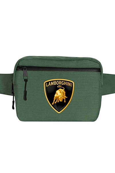 CrowsGate حقيبة خصر كلاسيكية من لامبورغيني باللون الأخضر