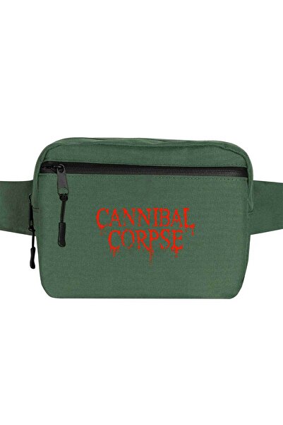 CrowsGate Geantă de talie Cannibal Corpse Culoare verde