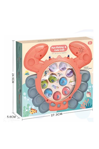 Generic مجموعة ألعاب صيد ملونة مع سمكة دوارة وألحان حلوة