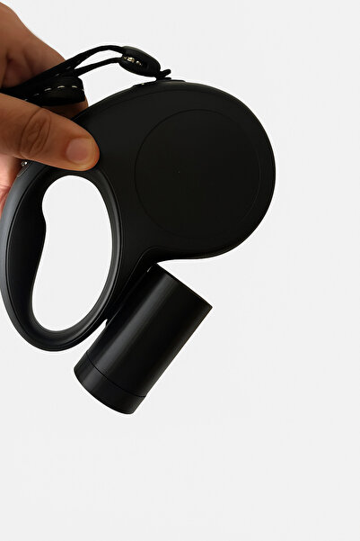 Generic Otomatik Uzayan Tasma (flexi Geçmeli vb) Uyumlu Köpek Dışkı Poşet Kabı -Siyah