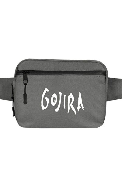 CrowsGate Geantă de talie cu logo Gojira Culoare gri