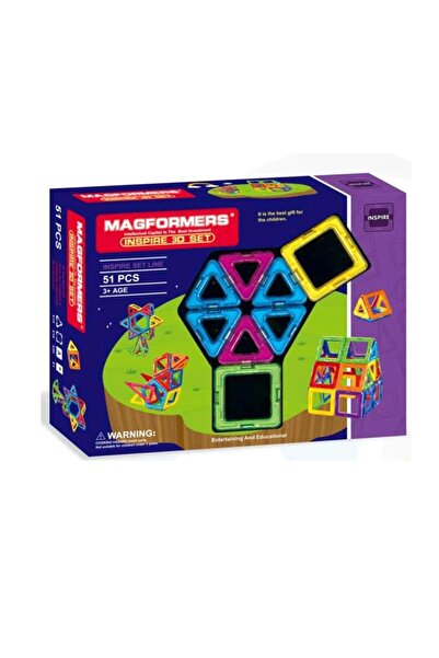 Generic مجموعة Magformers Creator Carnival (51 قطعة) مجموعة بناء فاخرة