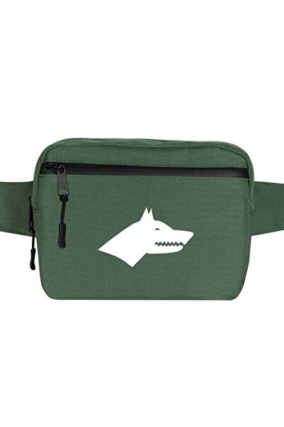 CrowsGate Geantă de talie Göktürk Kurt Culoare verde