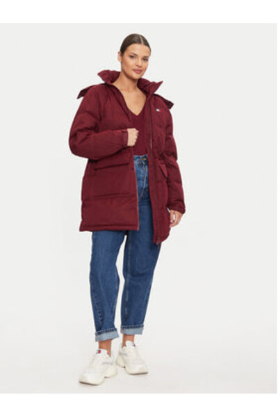 Tommy Jeans Geacă de puf pentru femei DW0DW18821 violet