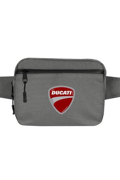 CrowsGate Geantă de talie Ducati Multistrada Logo Culoare Gri