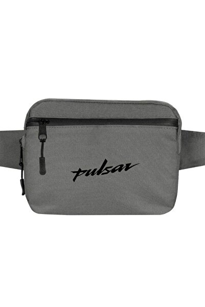 CrowsGate Pulsar Logo Black Belt Bag Gray Color