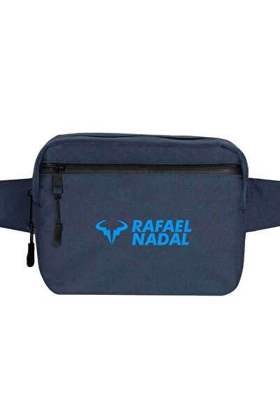 CrowsGate حقيبة خصر بشعار رافائيل ن. بلو باللون الأزرق الداكن