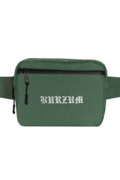 CrowsGate Geantă Burzum cu text cu logo-ul verde