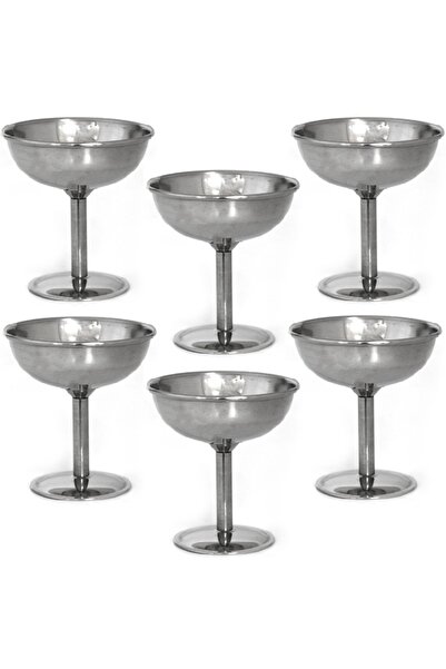 Raki Set of 6 stainless steel ice cream cups Classic D10xh10.5cm
