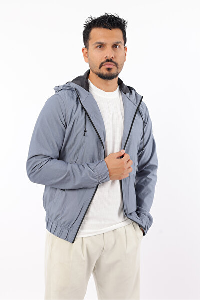 Rodrigo Men's Sports Seasonal Lined Hooded Waterproof Windproof Raincoat