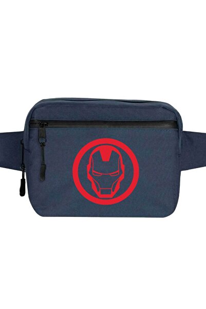 CrowsGate Geantă de talie Iron Man Invincible Logo Culoare bleumarin