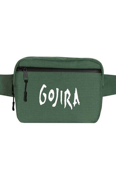 CrowsGate Geantă de talie cu logo Gojira Culoare verde
