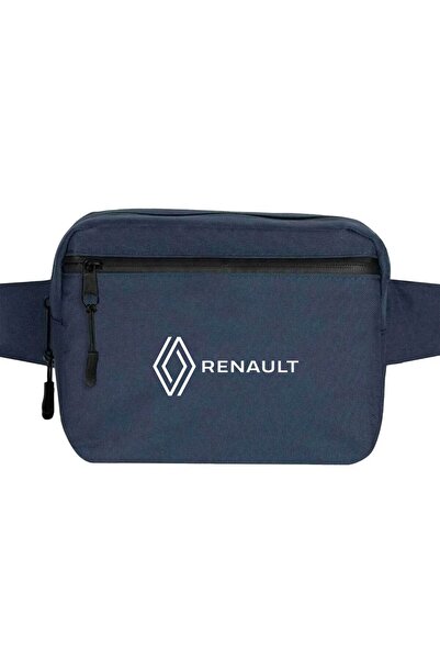 CrowsGate Geantă de talie cu text nou logo Renault Culoare bleumarin