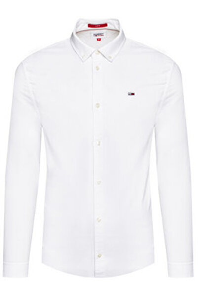 Tommy Jeans Mens Shirt DM0DM09594 White
