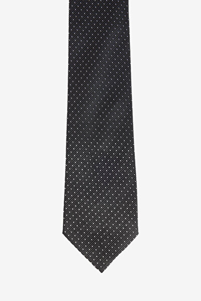 ALTINYILDIZ CLASSICS Men's Black-Grey Patterned Tie