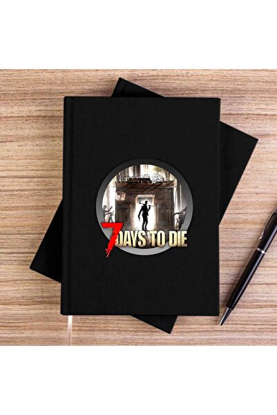 CrowsGate دفتر ملاحظات من القماش غير المبطن باللون الأسود من 7 Days To Die Icon
