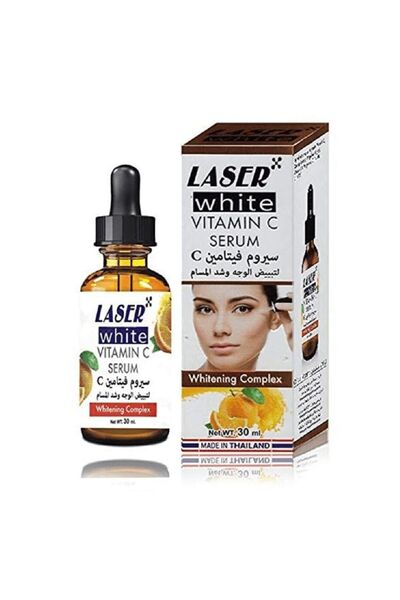 LASER WHITE سيروم فيتامين سي لتبييض الوجه وتضييق المسام 30 مل