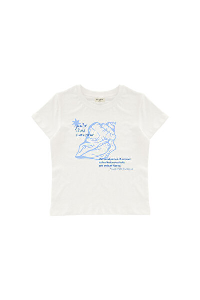 lethestudios Mon Coeur Τυπωμένο Μπλουζάκι Μωρού Crop Top