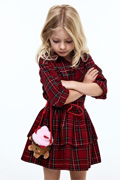 H&M Katlı Gabardin Etek