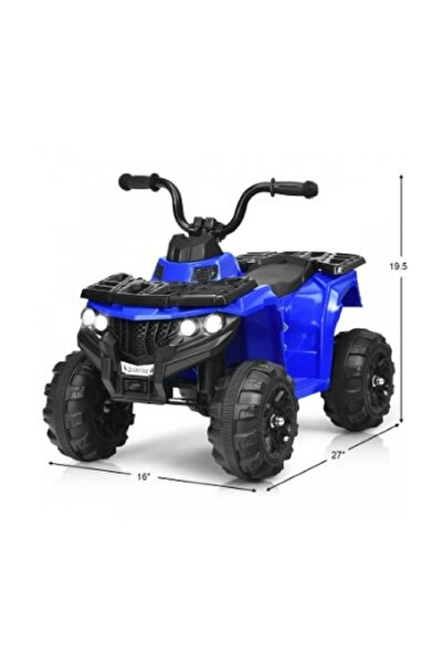 Generic مركبة كهربائية صغيرة للأطفال، ذات 4 عجلات، لون أزرق