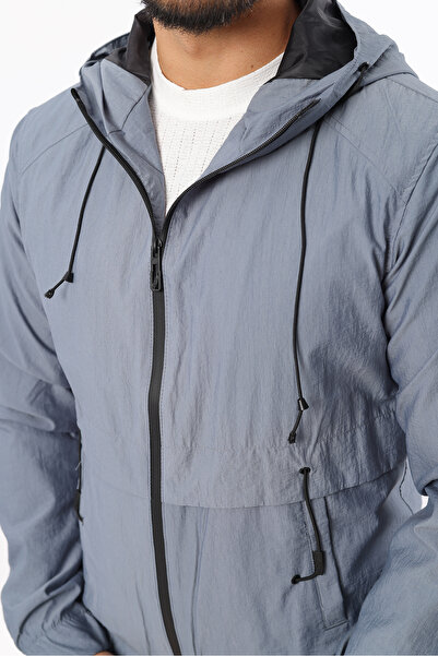 Rodrigo Men's Sports Seasonal Lined Hooded Waterproof Windproof Raincoat