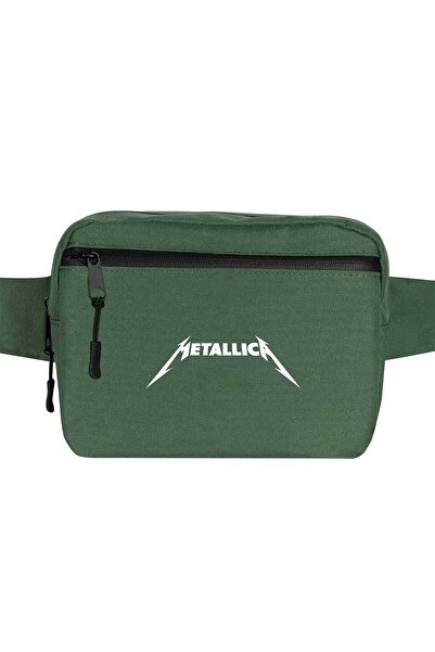 CrowsGate Geantă de talie cu logo clasic Metallica Culoare verde