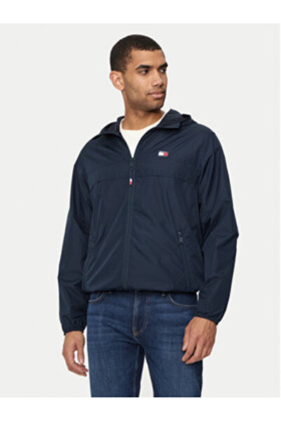 Tommy Jeans Geacă de vânt pentru bărbați DM0DM20204 albastră