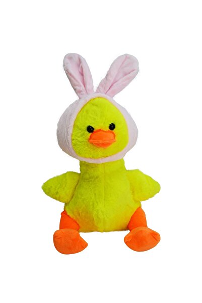 Halley Oyuncak Tavşan Şapkalı Peluş Ördek 30 Cm 50150