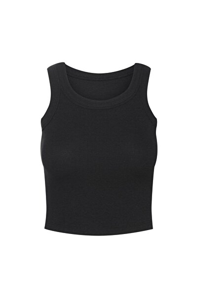 Henderson Women's Classic Crop Tank Top Undershirt Camisole Ribbed Viscose Cotton Elastane | Nohi