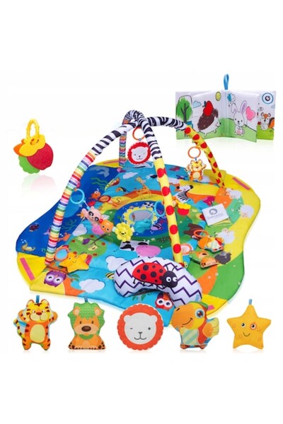 Fluxar Образователна подложка за игра 2в1 Anika Plus, Многоцветна, 115x110x53...