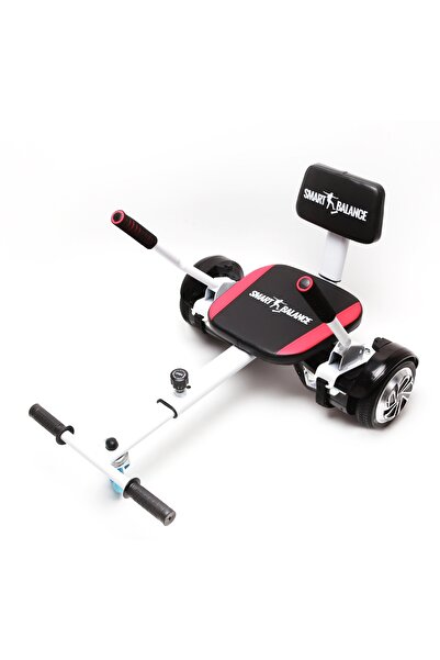 Smart Balance Hoverseat – Hoverkart Comfort, alb, compatibil cu orice hoverboard, lungime reglabila