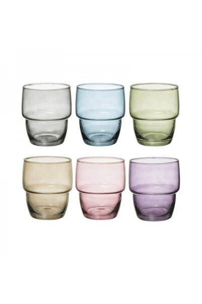 Secret de Gourmet Set of 6 multi-colored universal glasses, Rodrig'eau, 280 ml