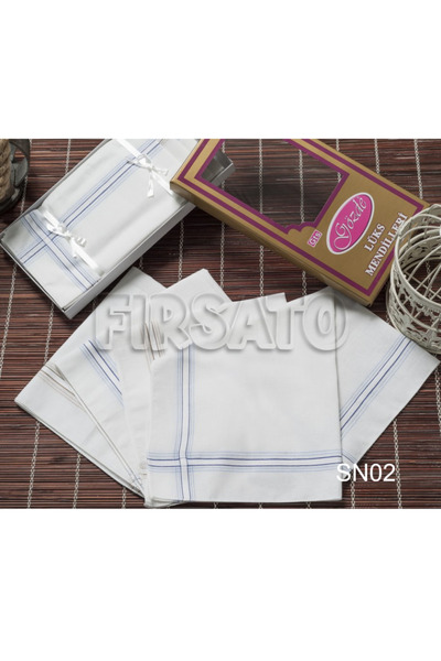 Fırsato Gözde Kumaş Mendil 12'li Sarı Kutulu Set 46x46cm