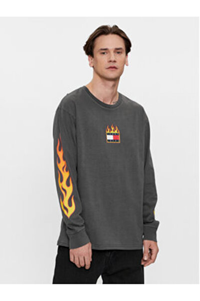 Tommy Jeans Men's Longsleeve DM0DM17741 Gray
