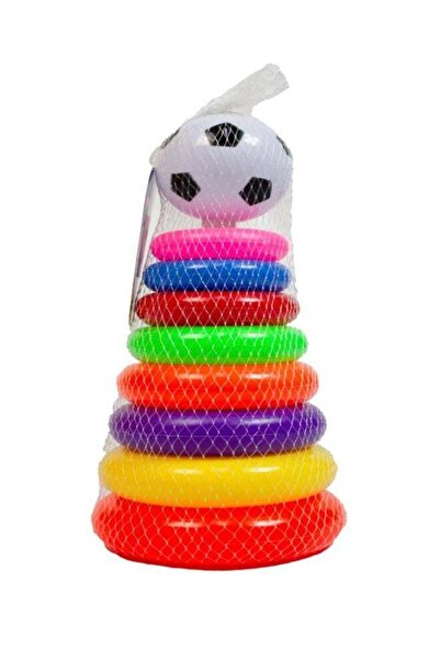 Generic لعبة حلقات التكديس الإبداعية والتعليمية للتعليم المبكر للأطفال - 8 قطع