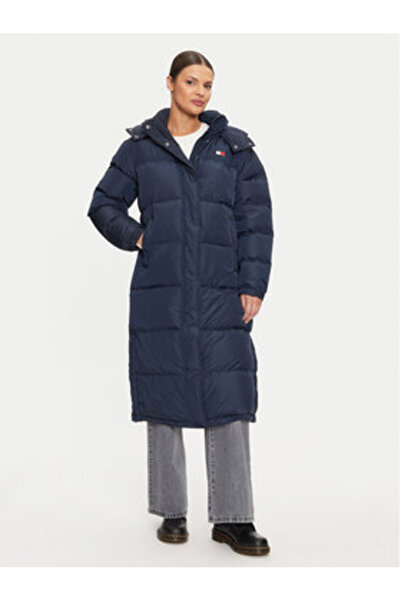 Tommy Jeans Palton de iarnă pentru femei DW0DW18860 Albastru