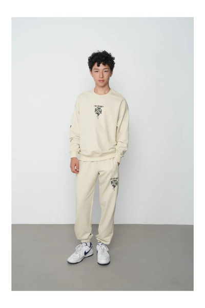 QUEEN KİDS Boy's Suit 8139 2 Thread Townma Beige