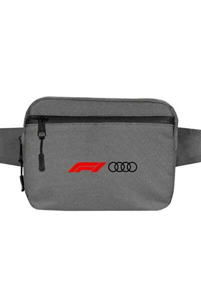 CrowsGate Geantă de talie cu logo F1 Audi Culoare gri