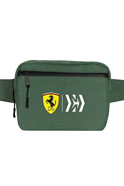 CrowsGate Скудерия Ферари Мисия Коланна чанта Зелен цвят