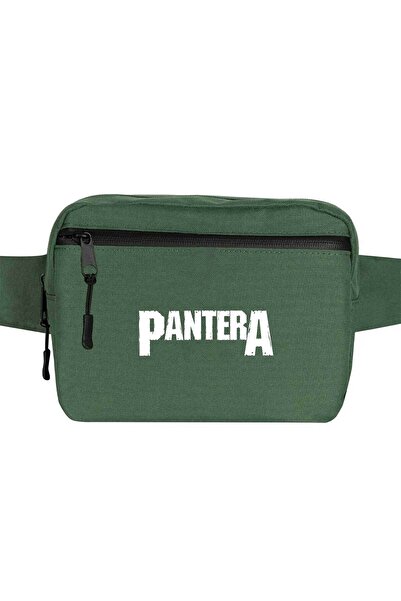 CrowsGate Geantă de talie cu logo Pantera Culoare verde